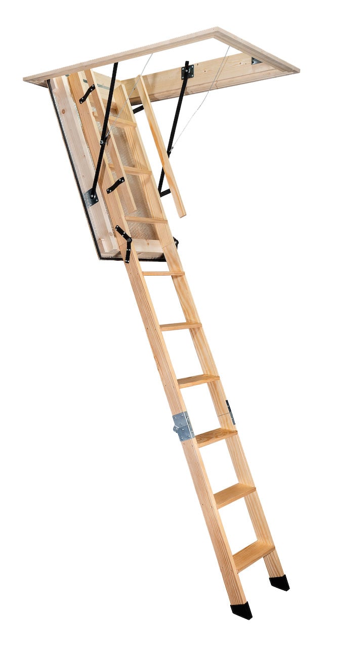 attic stairs fully open stira